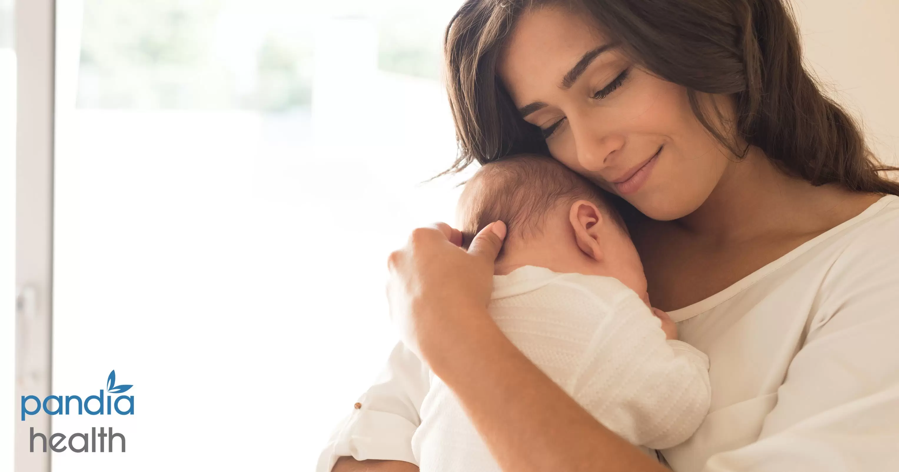 New mother holding baby