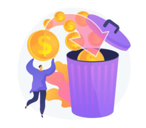 throwing away money