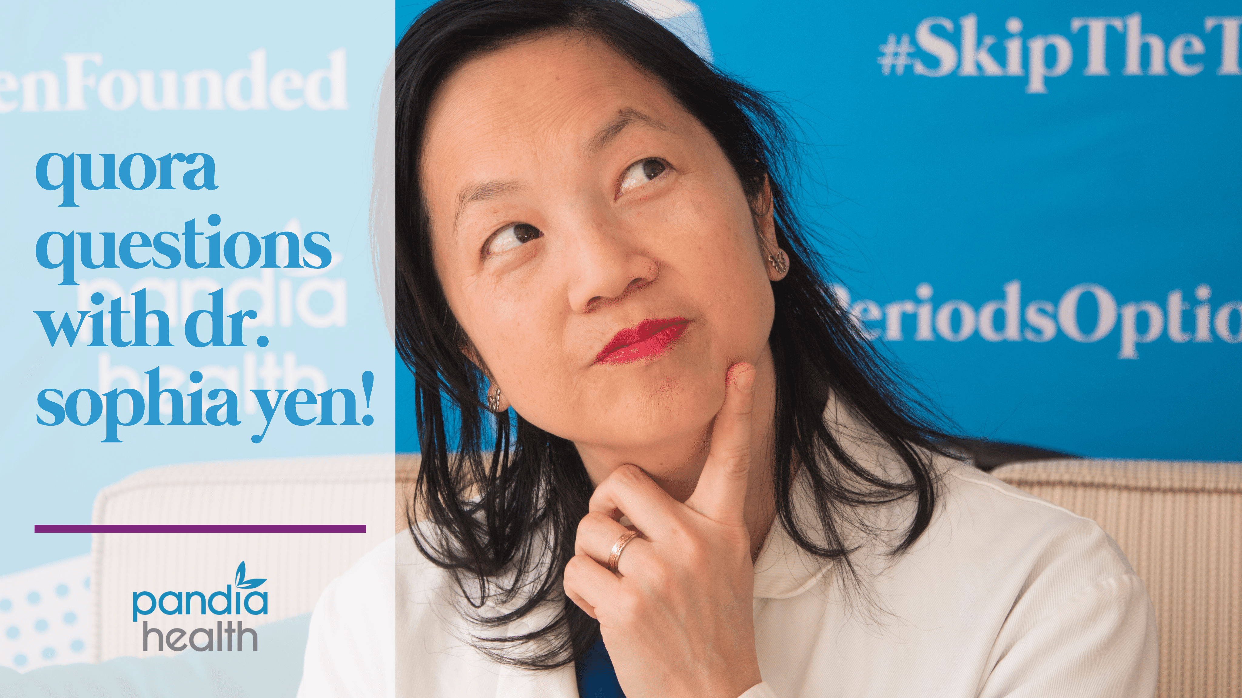 blog header image, Dr. Yen showing a questioning look on her face