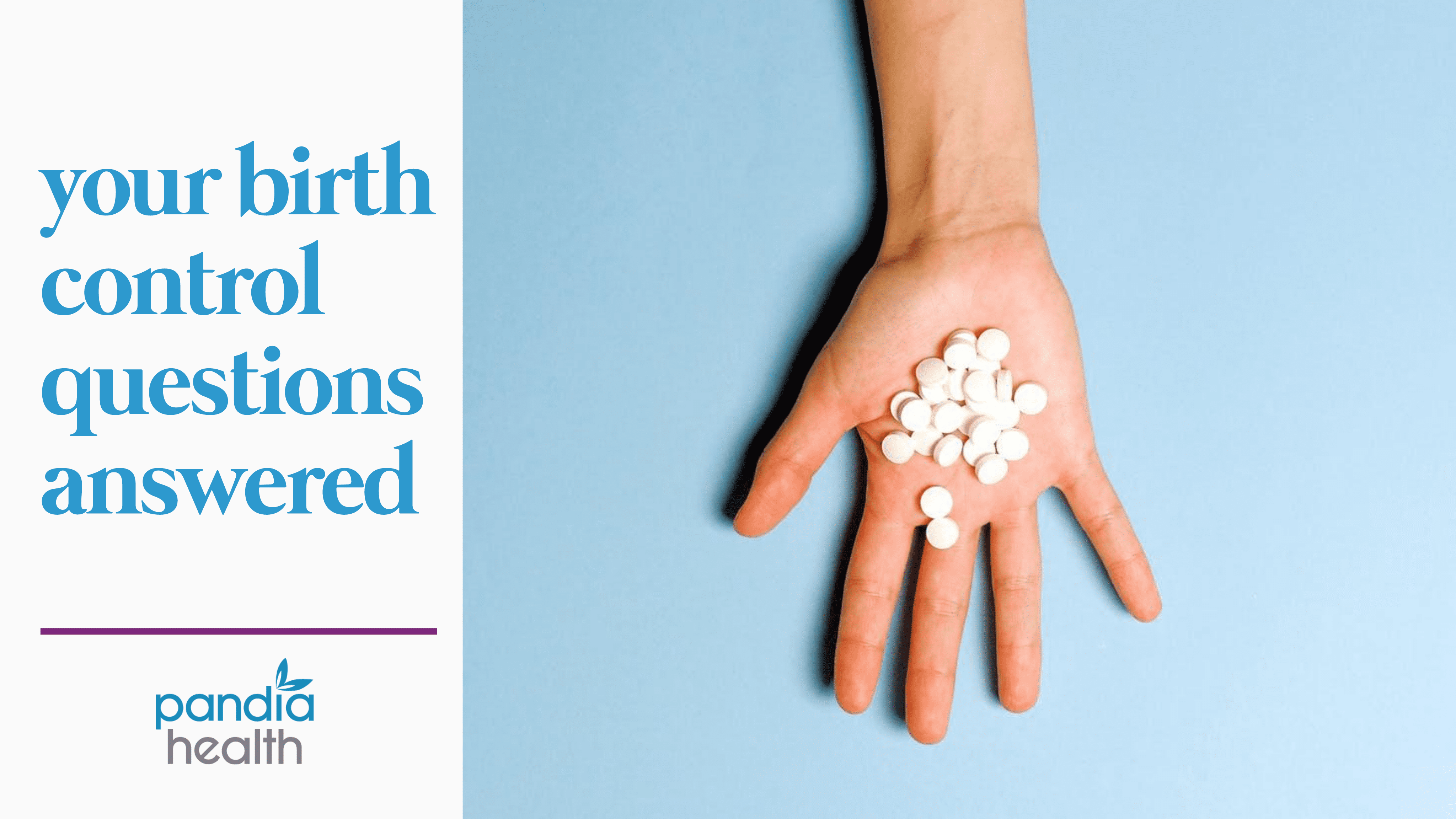 birth control pills in the palm of an outstretched hand