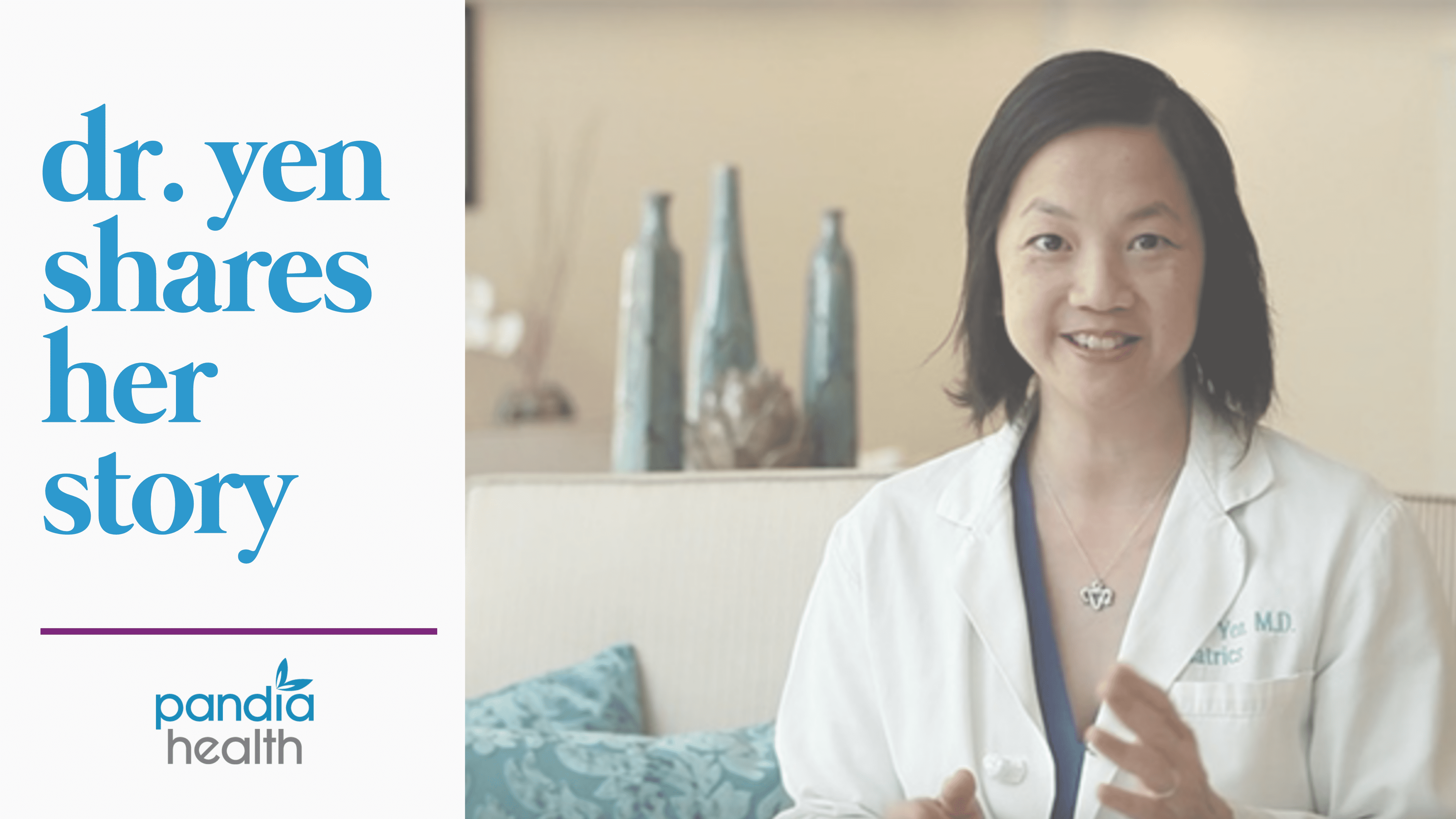 Female doctor smiling and explaining in a nice house