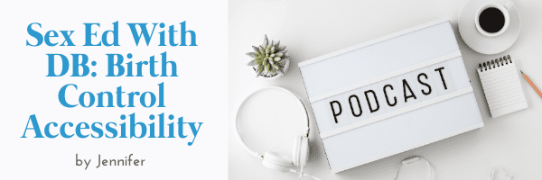 white box with words 'podcast' written on it next to a cup of coffee, a notepad, a succulent and white headphones on a white desk