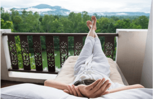 Woman Relaxing On Vacation