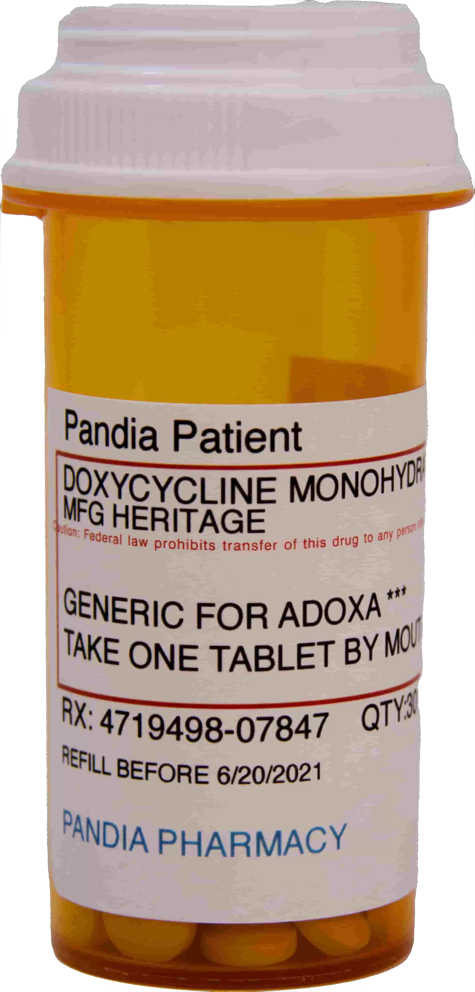 Doxycycline hyclate 100 mg