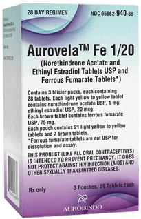 Aurovela Fe 1/20 Birth Control Pills