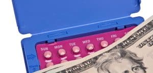 birth control pills and money