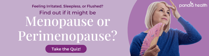 Find out if it might be perimenopause or menopause quiz. Woman using hand fan