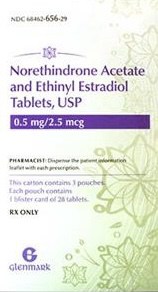 Norethindrone Acetate and Ethinyl Estradiol 0.5 mg/2.5mcg