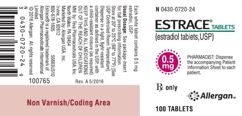 Estrace tablets 0.5mg